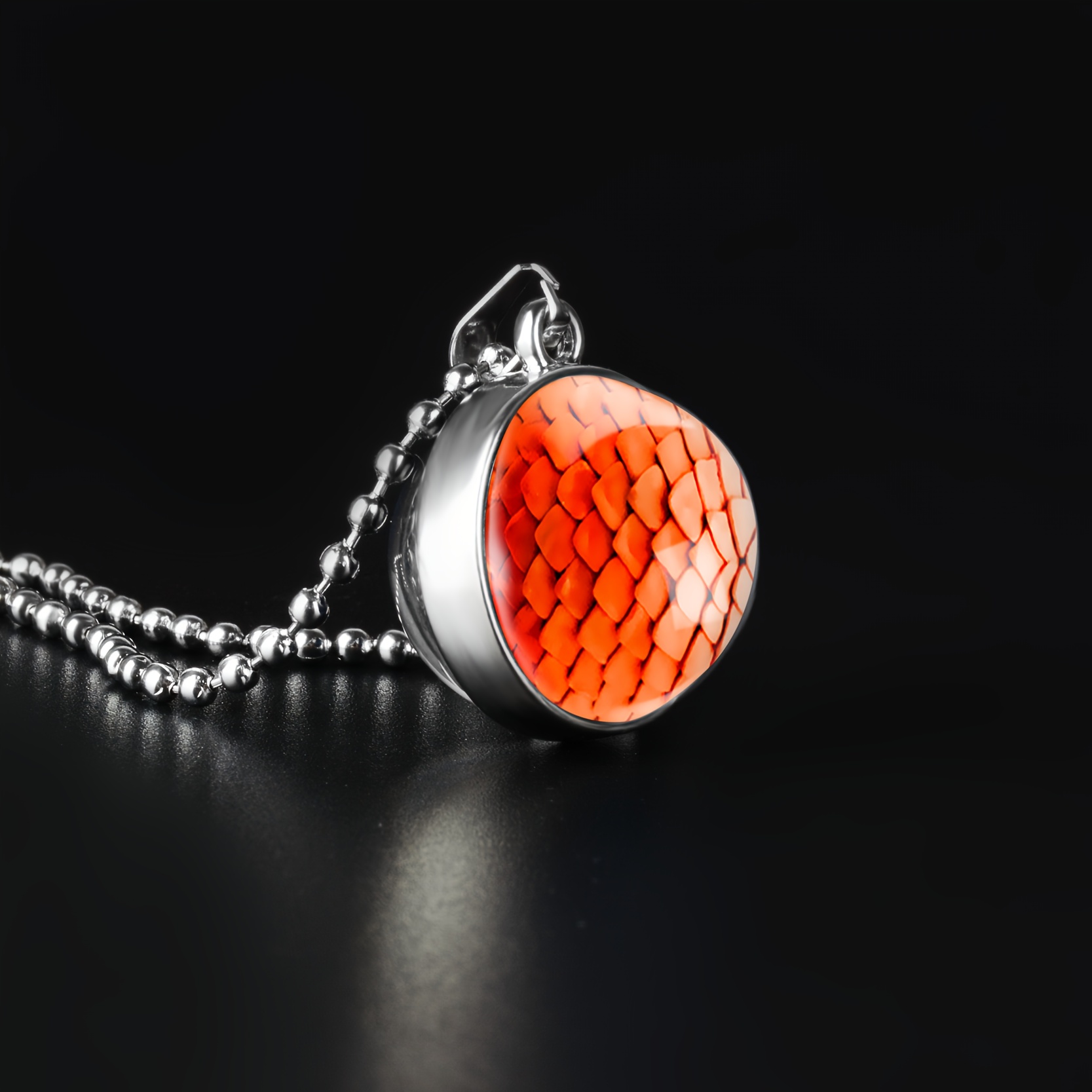 Double-Sided Spherical Pendant Necklace for Men and Women
